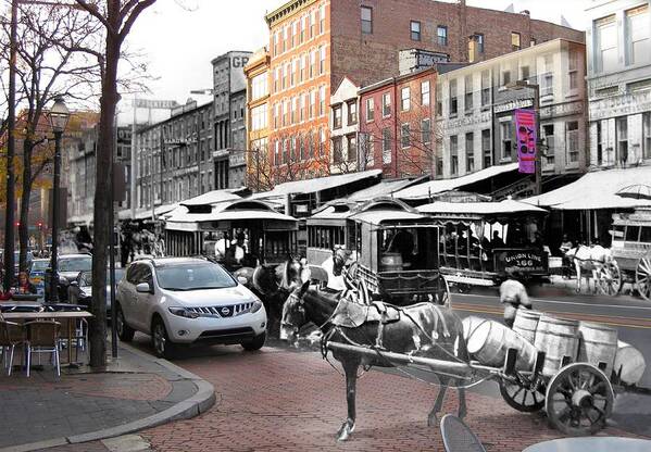  Poster featuring the photograph Market Street Old City by Eric Nagy