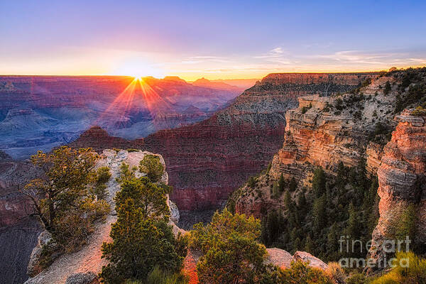 Grand Canyon Poster featuring the photograph Mather Point by Anthony Michael Bonafede