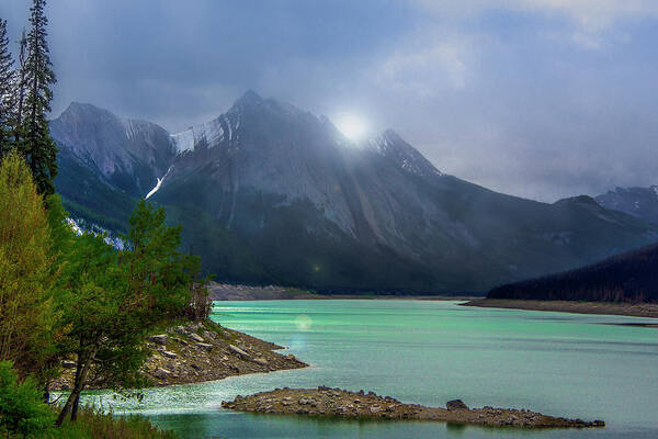 Alberta Poster featuring the photograph Medicine Lake, Alberta by Patrick Boening