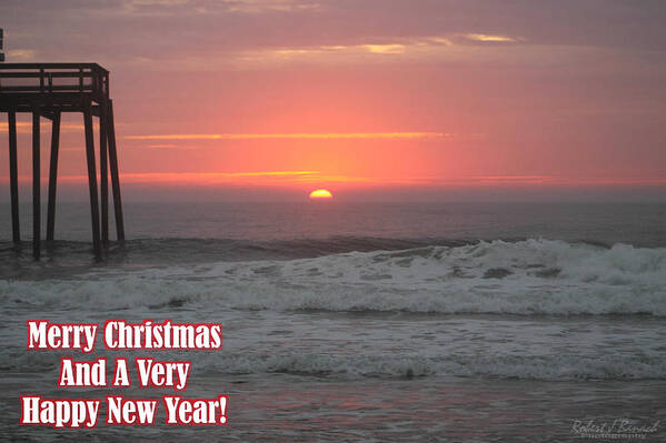 Merry Christmas Poster featuring the photograph Merry Christmas Sunrise by Robert Banach