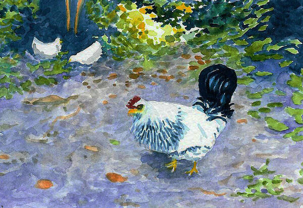 Chicken Poster featuring the painting Middleboro Ruler by Anne Marie Brown