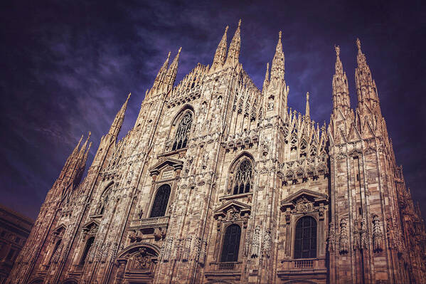 Milan Poster featuring the photograph Milan Duomo by Carol Japp