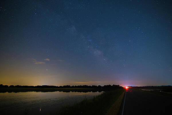Astro Poster featuring the photograph Milky Way Reflections by James-Allen