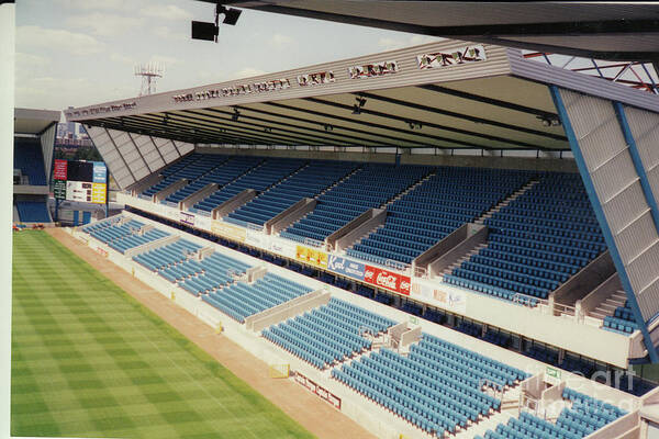  Poster featuring the photograph Millwall - The New Den - East Side Grand Stand 1 - August 1993 by Legendary Football Grounds