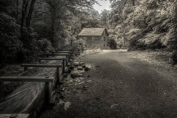 Grist Mill Poster featuring the photograph Mingus Mill 3 by Mike Eingle