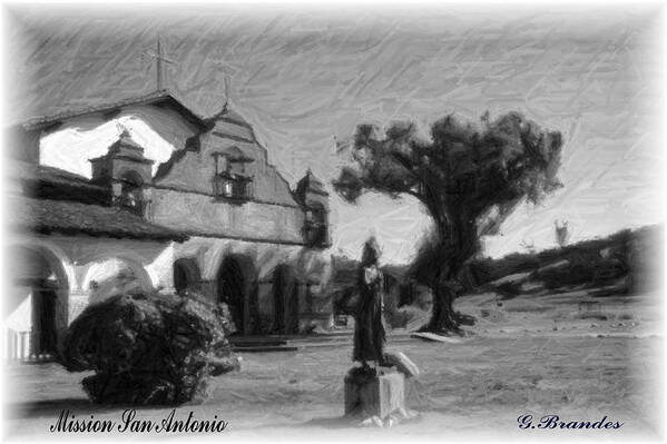Missions Poster featuring the photograph Mission San Antonio by Gary Brandes