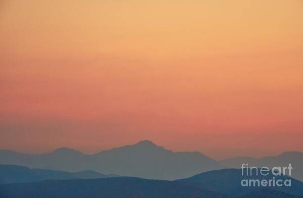 Mountain Silhouettes Poster featuring the photograph Misty Mountains by Angela J Wright