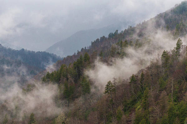 Great Smoky Mountains National Park Poster featuring the photograph Misty Mountains by Stefan Mazzola
