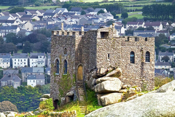 Carn Brea Poster featuring the photograph Modern Neighbours by Terri Waters