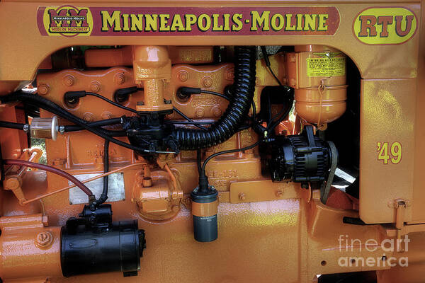 Minneapolis Moline Engine Poster featuring the photograph Moline Engine by Michael Eingle