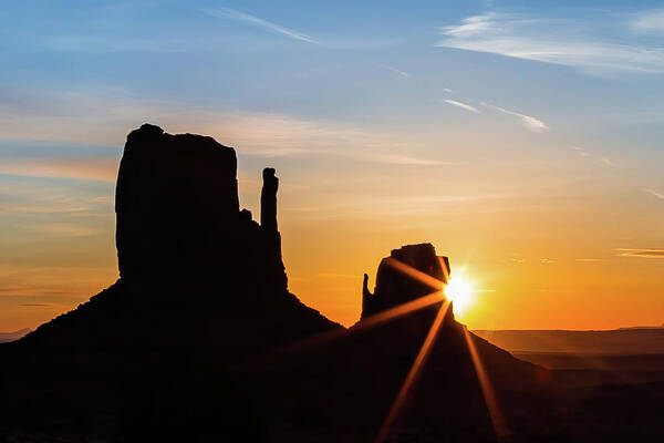 Monument Valley Poster featuring the photograph Monumental Sunrise by Joe Kopp