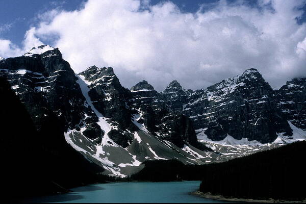 Moraine Lake Canada Glacier Glacial Rockies Poster featuring the photograph Moraine Lake by Ian Sanders