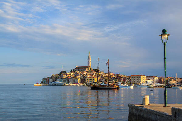 Seascape Poster featuring the photograph Morning aquarelle in Rovinj by Davorin Mance
