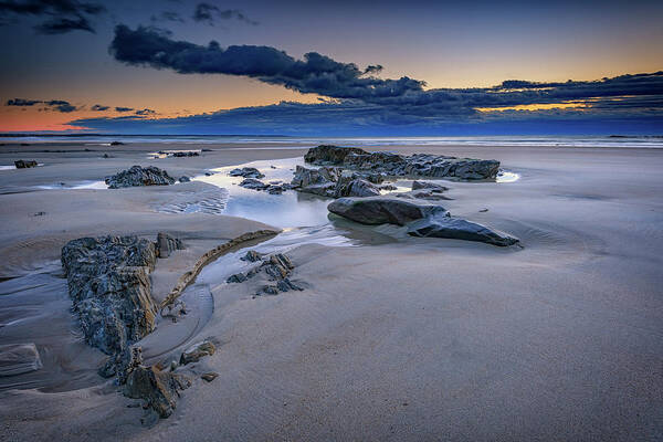 Atlantic Ocean Poster featuring the photograph Morning Calm on Wells Beach by Rick Berk