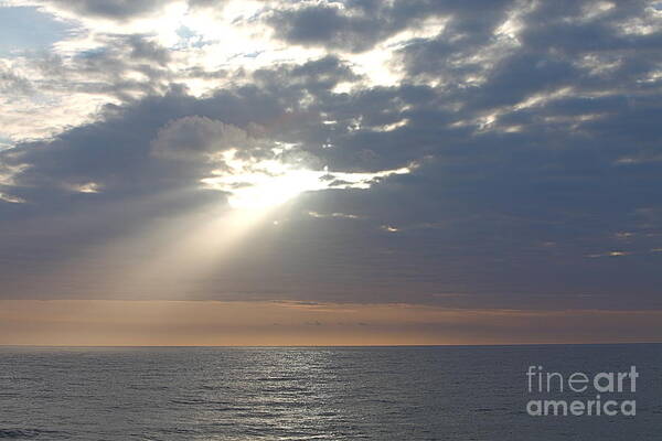 Sky Poster featuring the photograph Morning Sunburst by Nadine Rippelmeyer