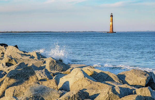 Morris Island Lighthouse Poster featuring the photograph Morris Island LIghthouse by Patricia Schaefer