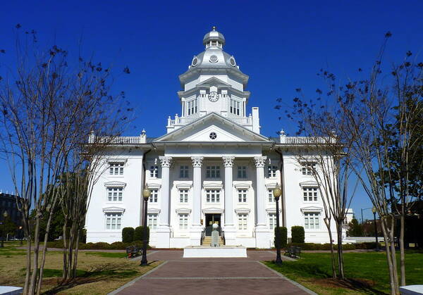 Moultrie Poster featuring the photograph Moultrie Courthouse by Carla Parris