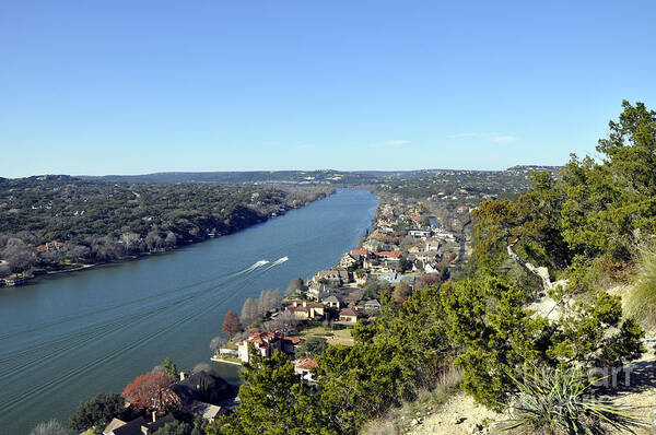 Mount Bonnell Poster featuring the photograph Mount Bonnell by Andrew Dinh