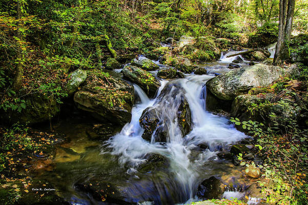 Anna Ruby Falls Poster featuring the photograph Mountain Stream by Dale R Carlson