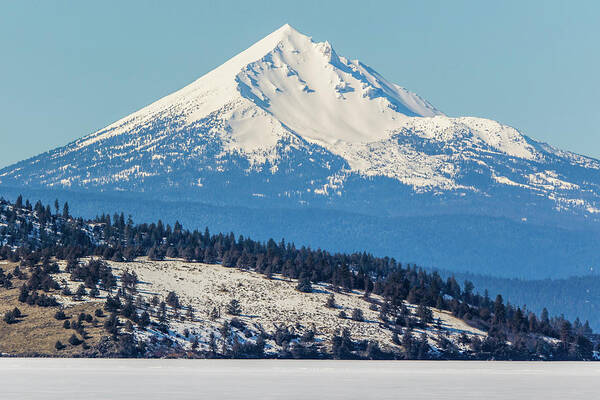 Landscape Poster featuring the photograph Mt. Mcloughlin by Marc Crumpler