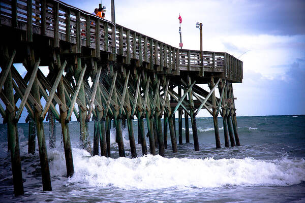 Pier Poster featuring the photograph Myrtle Beach Pier by Kelley Nelson