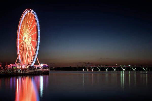 National Harbor Poster featuring the photograph National Harbor by Ryan Wyckoff