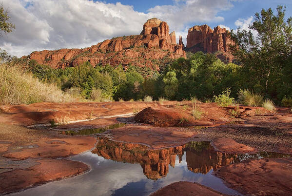 Cathedral Rock Poster featuring the photograph Nature's Cathedral by Leda Robertson
