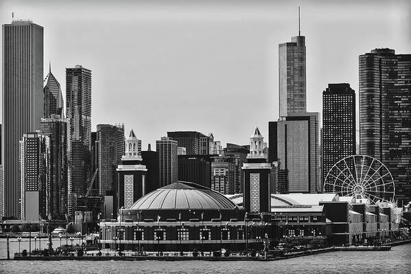 Chicago Poster featuring the photograph Navy Pier - Chicago by Mountain Dreams