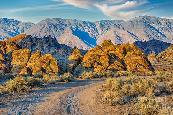 Alabama Hills Poster featuring the photograph Near Sunset In The Alabama Hills by Mimi Ditchie