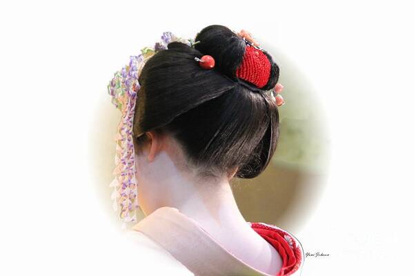 Maiko Poster featuring the photograph Neck line by Yumi Johnson