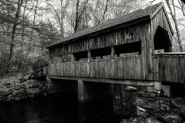 Bridge Poster featuring the photograph New England Covered Bridge by Kyle Lee
