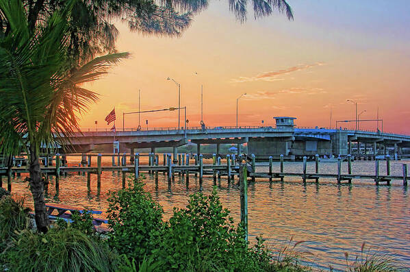 New Pass Poster featuring the photograph New Pass Bridge 2 by HH Photography of Florida