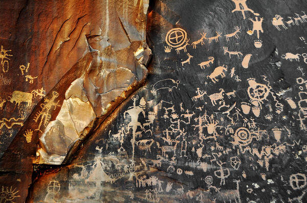 Newspaper Rock Poster featuring the photograph Newspaper Rock Canyonlands by Kyle Hanson