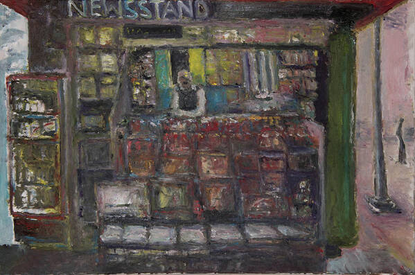 Newsstand Poster featuring the painting Newsstand by Craig Newland