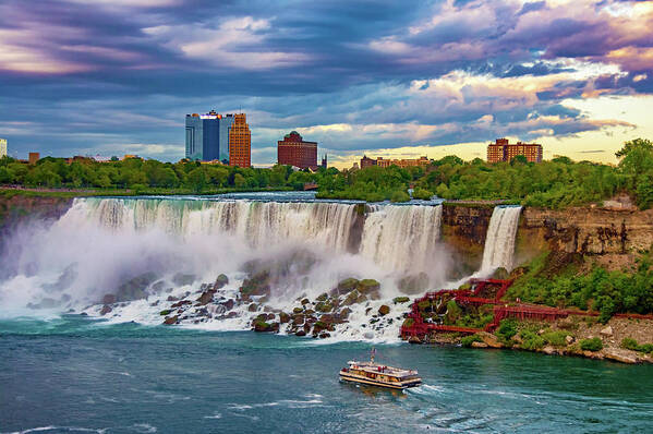 Niagara Falls Poster featuring the photograph Niagara Falls - The American Side by Steve Harrington