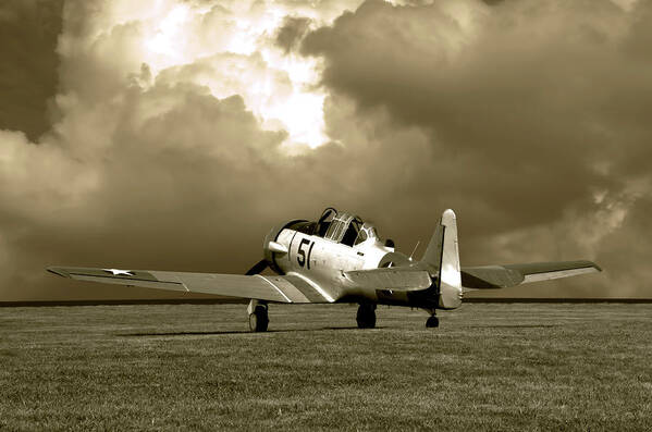 North Poster featuring the photograph North American T6 by Tim McCullough
