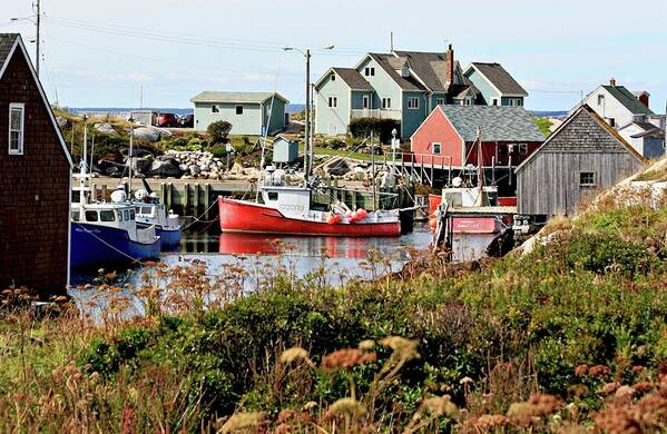 Fishing Poster featuring the photograph Nova Scotia Fishing Community by Jerry Battle