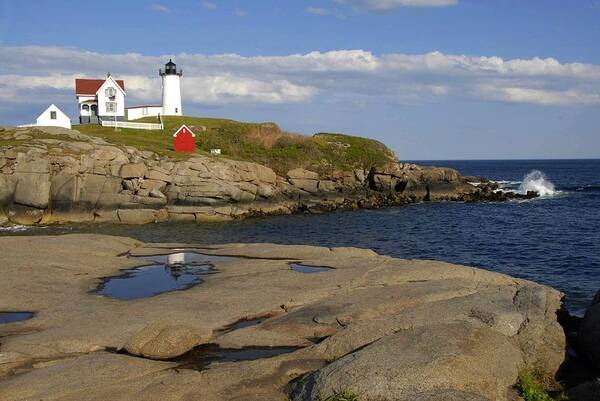 Light House Poster featuring the photograph Nubble Light Maine by AnnaJanessa PhotoArt