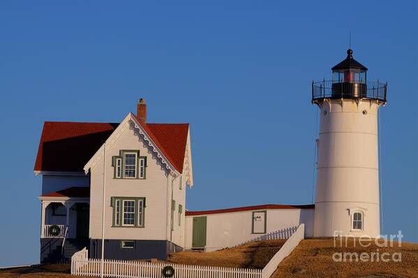 Lighthouse Poster featuring the photograph Nubble Lighthouse by David Bishop