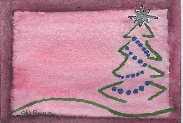 Christmas Poster featuring the painting O Christmas Tree by Ali Baucom