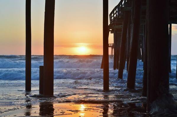 Obx Sunrise Poster featuring the photograph OBX Sunrise 6/18/16 by Barbara Ann Bell