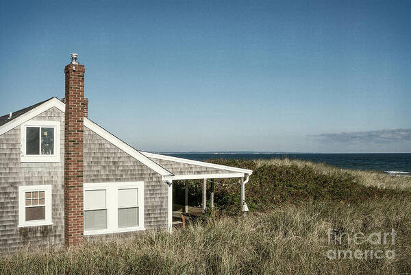 Cape Cod Poster featuring the photograph Oceanfront Cottage by John Greim