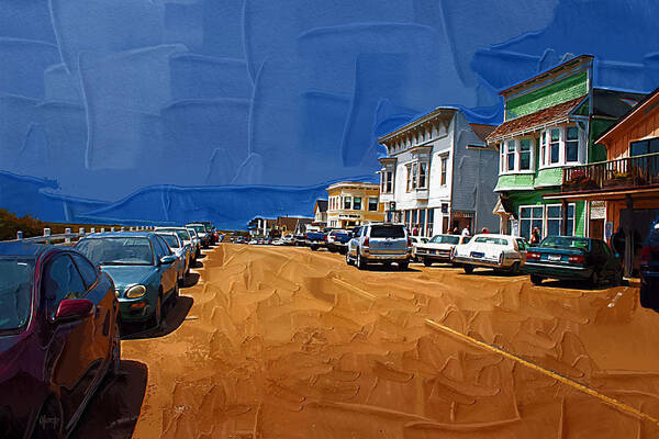 Mendocino Poster featuring the digital art Oh Mendocino by Holly Ethan