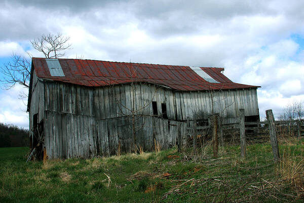 Abandoned Poster featuring the photograph Old barn XIII by Emanuel Tanjala