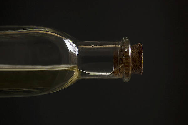Old Bottles Poster featuring the photograph Old Bottle cork 1194 by Steve Somerville