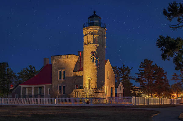 Mackinaw Poster featuring the photograph Old Mackinac Point Lighthouse by Gary McCormick