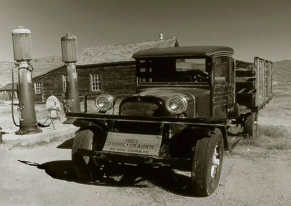 Truck Poster featuring the photograph Old Pickup Truck 1927 - Vintage Photo Art Print by Peter Potter