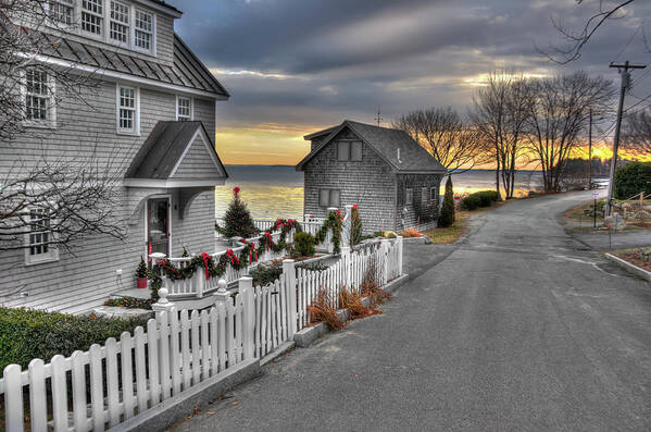 Maine Coast Poster featuring the photograph On the Way Out of Town by Jeff Cooper