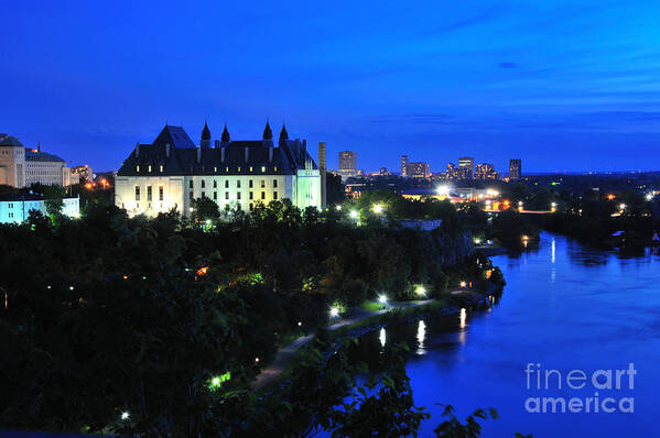 Ottawa Poster featuring the photograph Ottawa at Night by Joe Ng