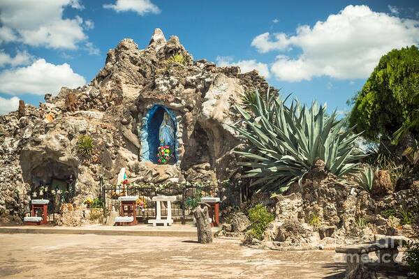 Our Lady Of Lourdes Grotto Poster featuring the photograph Our Lady of Lourdes Grotto by Imagery by Charly